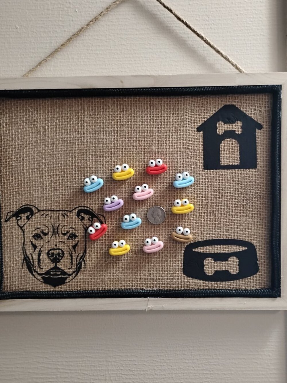12 Pcs Big Mouth & Eyes Faces Decorative Bulletin Board Push Pins